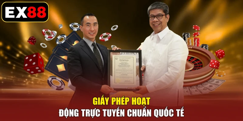 Giấy phép hoạt động trực tuyến chuẩn quốc tế